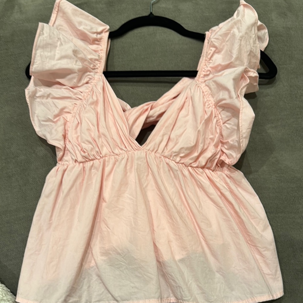 Frock Candy Boutique Pink Ruffled Women's Top